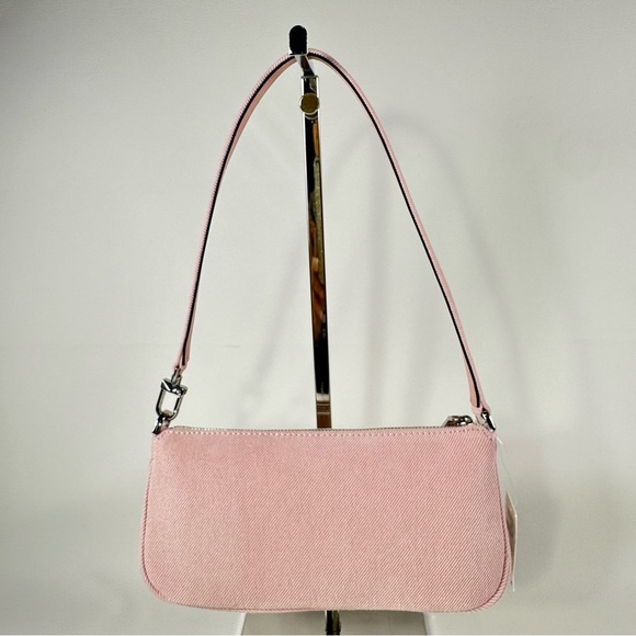 NEW Women’s Michael Kors Pink Denim Pochette Shoulder Bag - Picture 4 of 11